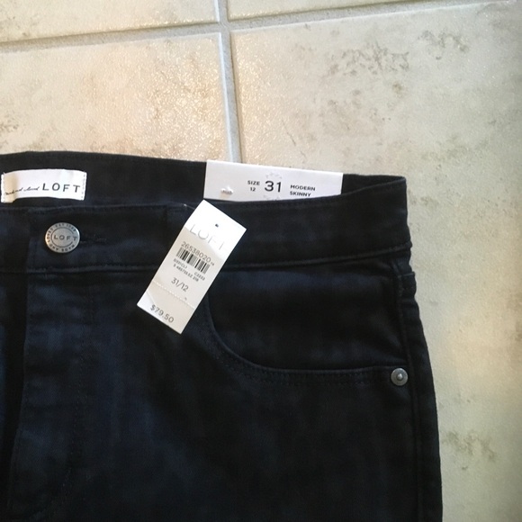 LOFT Dark Wash Denim Jeans - Picture 3 of 3